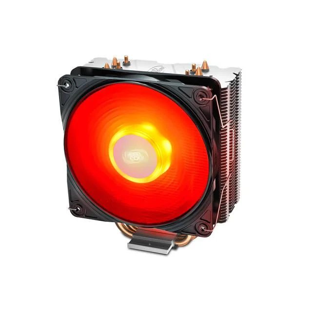 Deepcool Gammaxx 400 V2 Red Cpu Cooler 4 Heatpipes 120Mm Pwm Fan With Red Led Universal Socket Solution