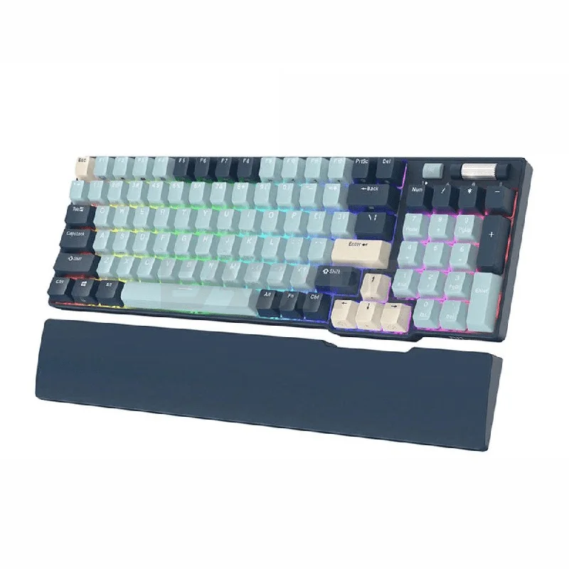 Royal Kludge RK96 Trimode Brown switch Mechanical Keyboard Forest Blue