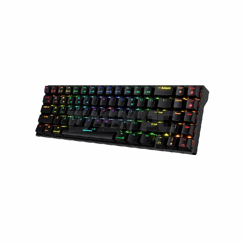 Royal Kludge RK71 Black and White wireless  RGB Huano Brown and Blue Switch Gaming Keyboard