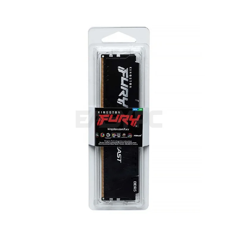 Kingston Fury Beast 16gb 1x16 5200MT/s Ddr5 Memory Black