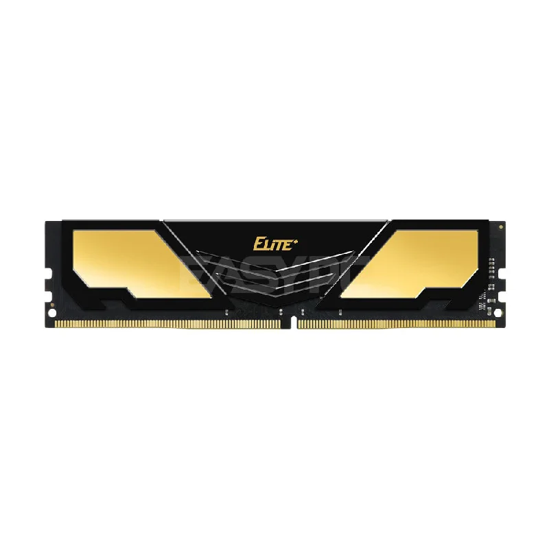 Team Elite Plus 8gb 1x8 Memory 2400mhz Ddr4 Black Gold