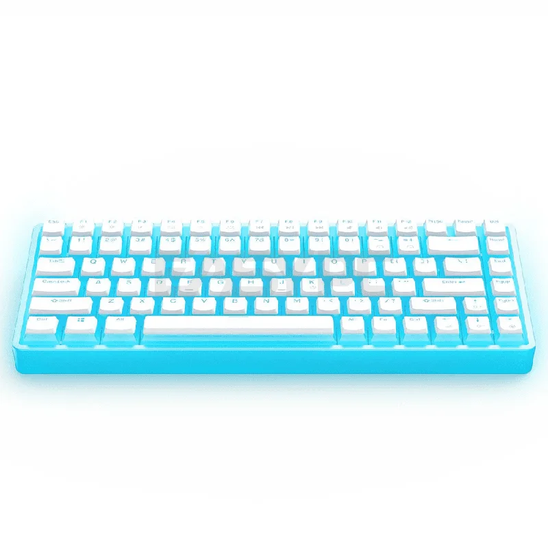 ONIKUMA G30 Wired Mechanical 84 Key RGB Backlit Keyboard White