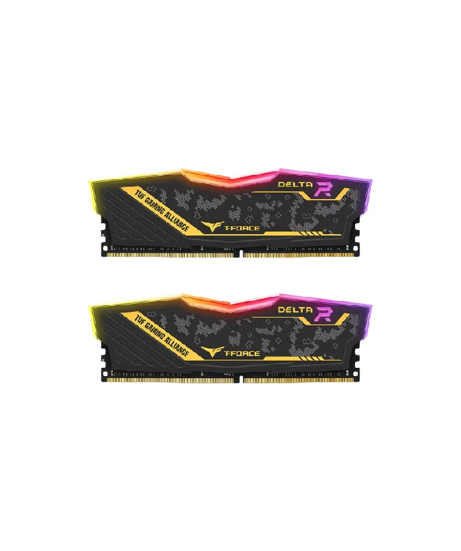 T-Force Delta TUF RGB 64GB 2X32G DDR4 3600MHz Desktop Memory  TF9D432G3600HC18CJBK